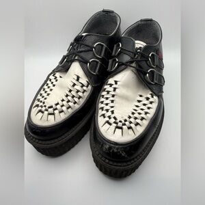 Black and White Vintage Creepers Men 6 / Womens 7.5